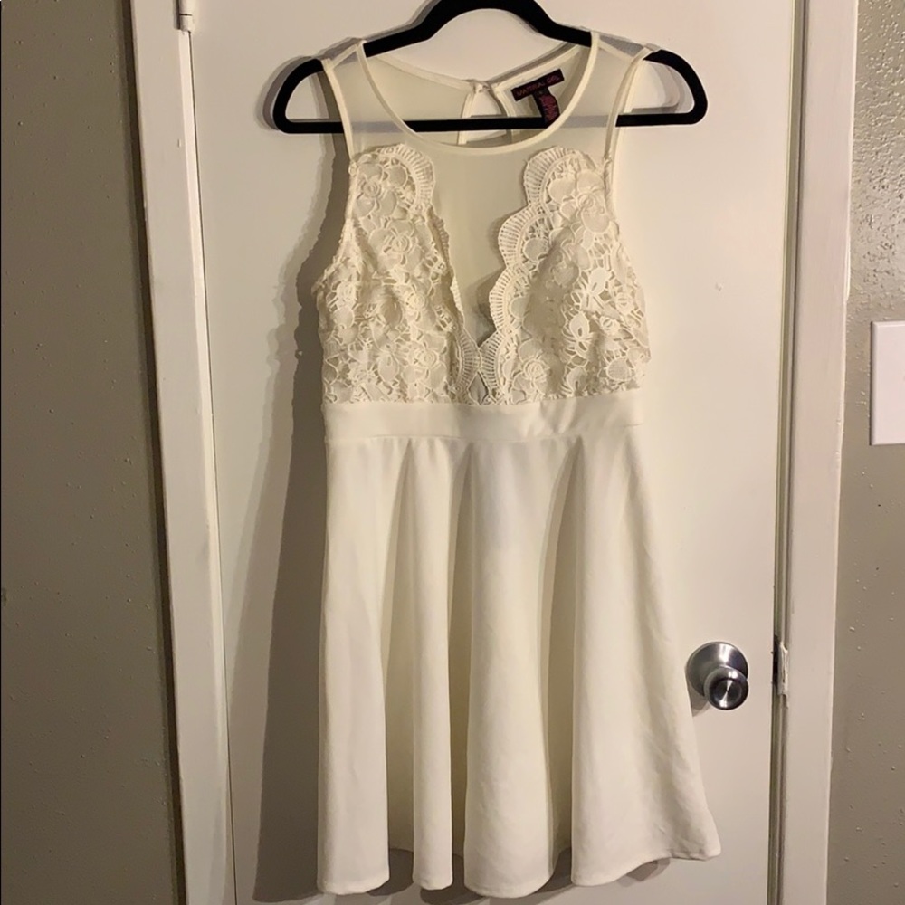 All White Lace Dress